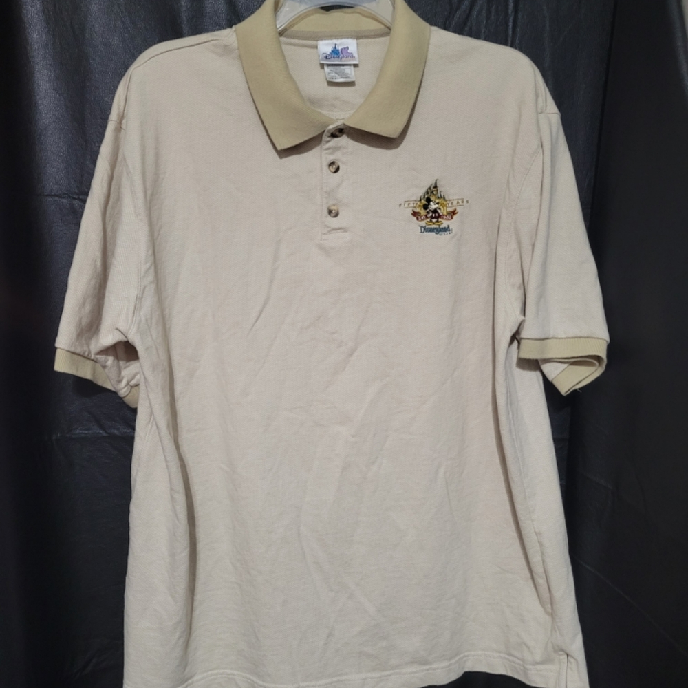 Disneyland Resort Men’s Beige Polo Shirt Size XXL